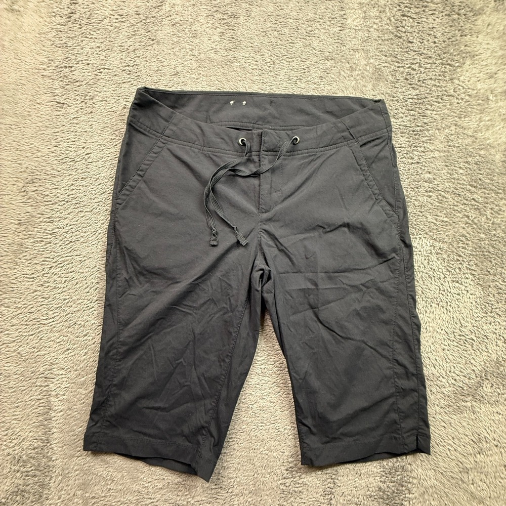 Columbia Women's Anytime Outdoor Shorts Bermuda Hiking Black Size 8 Nylon Strtch